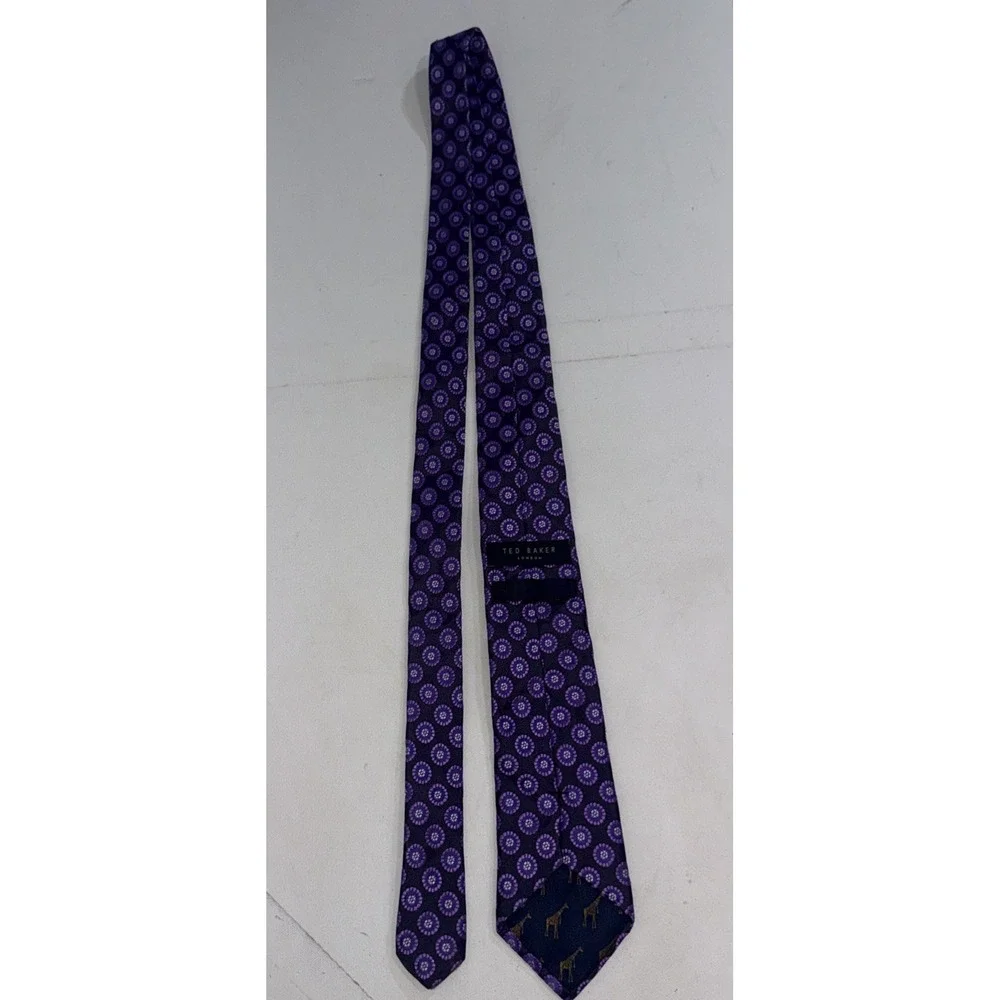 Ted Baker London Men's Silk Purple 3